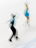 Blurred Action of Pairs Figure Skaters, Torino, Italy Photographic Print by Chris Trotman