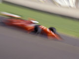 Auto Racing Action Photographic Print