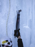 Man Ice Climbing, Detail of Equipment Lámina fotográfica por Chris Trotman