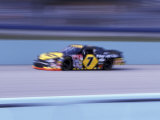 Auto Racing Action Photographic Print
