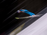 Ski Jumper in Action, Torino, Italy Photographic Print by Chris Trotman