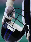 American Football Player Holding His Helmet Photographic Print by Chris Trotman