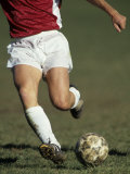 Detail of Male Soccer Player with the Ball Photographic Print