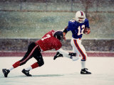 Football Players in Action Photographic Print