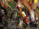 Detail of Blurred Cycling Action Photographic Print by Chris Trotman