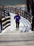 Woman Out for a Fitness Run Photographic Print