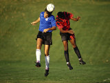 Soccer Players in Action Photographic Print