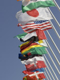 Flags of the Nations, Athens, Greece Photographic Print by Paul Sutton