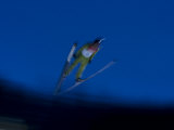 Ski Jumper in Action, Torino, Italy Photographic Print by Chris Trotman