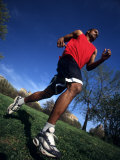 Male Runner Training, New York, New York, USA Photographic Print