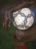 Detail of Soccer Playerand Ball Photographie