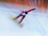 Blurred Action of Snowboarder, Nagano, Japan Lámina fotográfica Blurred Action of Snowboarder, Nagano, Japan Lámina fotográfica