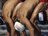 Swimmers Starting a Race Photographic Print