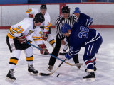 Ice Hockey Face Off, Torronto, Ontario, Canada Photographic Print by Paul Sutton
