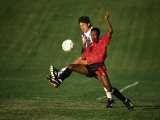Soccer Game Action Photographic Print
