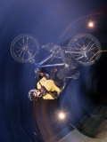 Bmx Cyclist Flys over the Vert Photographic Print