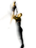 Blurred Action of Pairs Figure Skaters, Torino, Italy Photographic Print by Chris Trotman