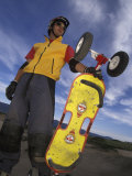 Portrait of Mountain Boarder, Colorado Springs, Colorado, USA Photographic Print