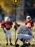 Referee Measuring for a First Down During a During a Pee Wee Football Photographic Print