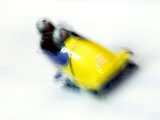 Two Man Bobsled in Action, Torino, Italy Photographic Print by Chris Trotman