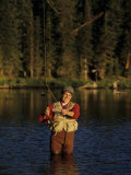 Women Fly Fishing Photographic Print