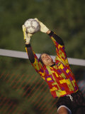 Soccer Goalie in Action Photographic Print