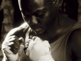 Portrait of Boxer with Taped Hands Photographic Print by Paul Sutton