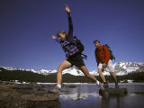 Couple Hiking Photographic Print