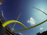 American Football Goalpost Fotografie-Druck von Paul Sutton