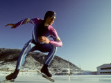 Male Speed Skater in Action at the Start Photographic Print Male Speed Skater in Action at the Start Photographic Print