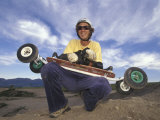 Portrait of Mountain Boarder, Colorado Springs, Colorado, USA Photographic Print
