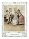 Oliver Goldsmith's play - 'She Stoops to Conquer or The Mistakes of a Night' Act 4, Scene 1 reproduction procédé giclée par John Rae