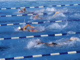 Swimmers Competing in a Race Photographic Print