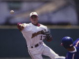 Baseball Players in Action Photographic Print