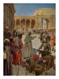 Jesus cleanses the temple at Jerusalem, John II, 13-17 Lámina giclée por Kate Greenaway Jesus cleanses the temple at Jerusalem, John II, 13-17 Lámina giclée por Kate Greenaway