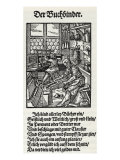 The Bookbinder' - a woodcut by Jost Amman, 1568 Reproduction procédé giclée par Jost Amman