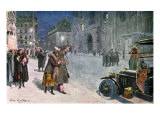 Vienna, Stefansplatz, 1913 Giclee Print by Robert Richter