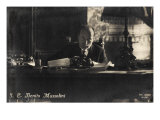 Benito Mussolini Seated at His Desk Giclée-Druck von Hugh Thomson