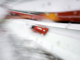 Two Man Bobsled in Action, Torino, Italy Photographic Print by Chris Trotman