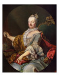Maria Theresa (or Theresia) after painting by Martin van Meytens Giclee Print