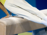 Detail of Male Gymnast Competing on the Pommel Horse, Athens, Greece Photographic Print by Steven Sutton