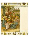 Paris flower stall on one of main streets, les boulevards, France Giclee Print by Thomas Crane