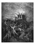 Paradise Lost, by John Milton: The rebel angels are summoned to the conclave in Pandaemonium reproduction procédé giclée par . .