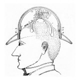 Nineteenth-century design for a commuter's hat Reproduction procédé giclée
