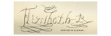 Queen Elizabeth the first's signature Reproduction procédé giclée