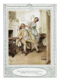 Oliver Goldsmith's play - 'She Stoops to Conquer or The Mistakes of a Night' Act 4, Scene 1 Giclee Print by Hugh Thomson