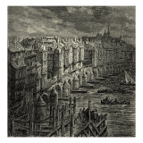 London Bridge Reproduction procédé giclée par Gustave Doré