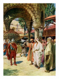 Jesus heals a centurion's servant, Matthew viii 5-13 Lámina giclée por Kate Greenaway Jesus heals a centurion's servant, Matthew viii 5-13 Lámina giclée por Kate Greenaway