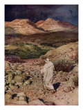 The temptation of Jesus, Matthew IV, 32-34 Giclee Print by William Brassey Hole