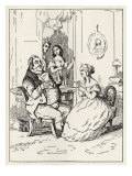 Vanity Fair - scene from the book by William Makepeace Thackeray of 'Mr Joseph entangled' Reproduction procédé giclée par William Makepeace Thackeray